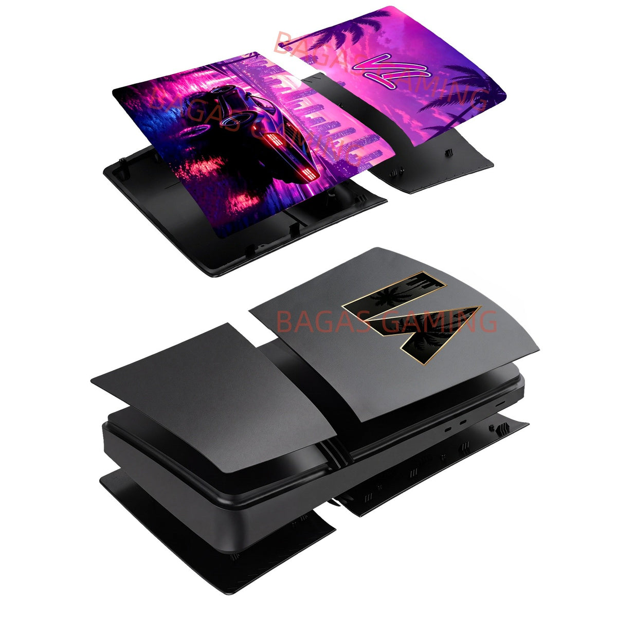 Digital Edition GA Face Plates  for PS5 Fat Console Accessories Shell Panel for PlayStation5 Pro Protective V Cover for PS5 Slim