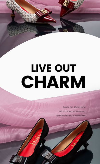 CHCH Women's High Heels Winter Anti Velvet Women's Shoes Business Dinner Black Heels 5cm