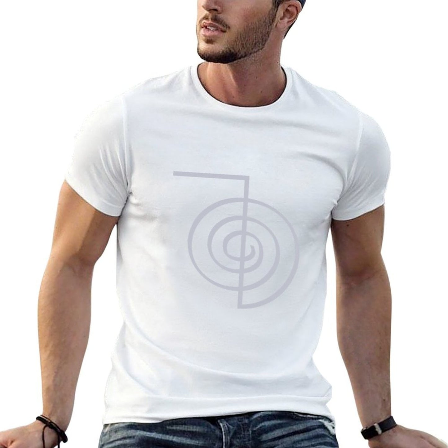 Cho-Ku-Rei Reiki Meditation T-Shirt t shirts for man pack cotton t shirt man plain t shirt men 100% cotton luxury brand T-Shirt