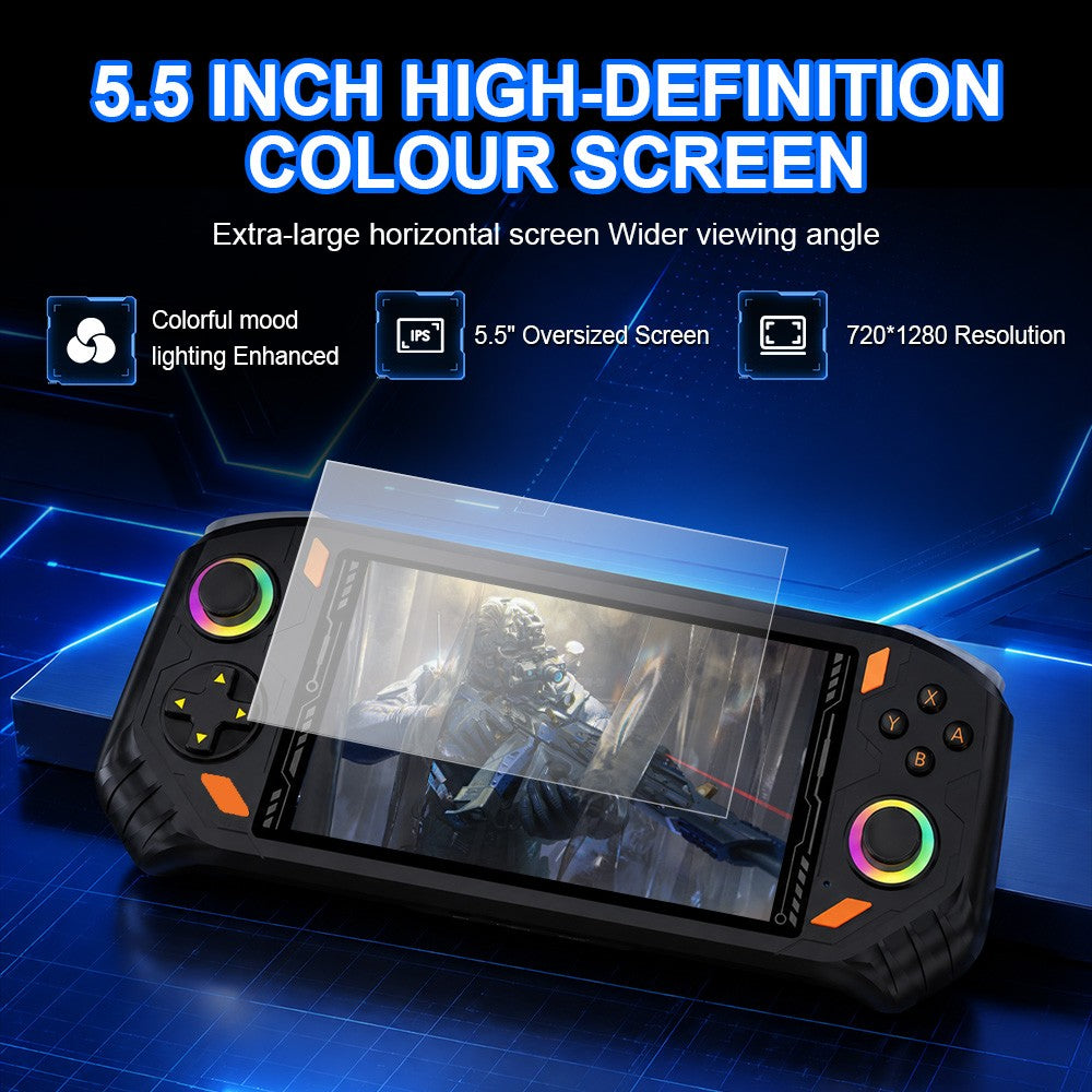 AISLPC RG52 MINI Handheld Game Console 5.5" IPS Screen 2.4 WIFI 22000+Games RK3562 Chip Dual System Portable Pocket Video Player