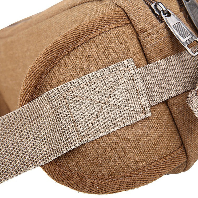 Men's waist bag, travel bag with adjustable shoulder straps, ideal for outdoor hiking and camping