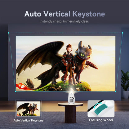 Salange 4K Beamer Projector for Movies Android11 Home Theater Keystone BT5.4 WIFI6 Portable Proyector Daylight HD LED Projetor