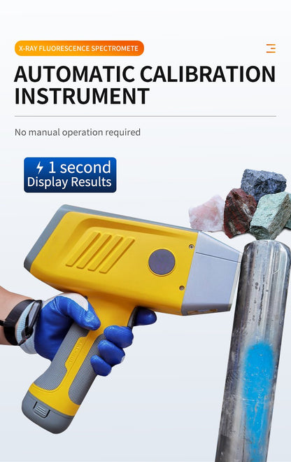 Espectrômetro de fluorescência de raios X (XRF) portátil manual, analisador mental XRF, analisador de ouro por raios X