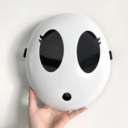 Game Bros Shy Guy Mask Cosplay Funny Unisex Adlut Plastick Masks Halloween Carnival Party Costume Props Masquerade Cartoon Chara