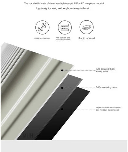 Aluminium Frame Suitcase Front Opening Cabin Luggage with USB Cup Holder Female Trolley Case Male Brake Wheel Travel Suitcase