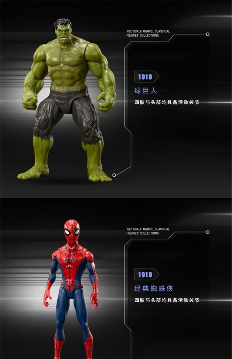 ZD Toys Vingadores Lendas Homem de Ferro Homem Aranha Thor Capitão América Thanos Hulk Máquina de Guerra Bonecos de Ação Presente