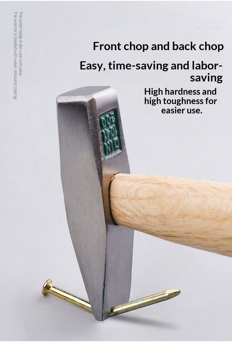 Mini Hammer High Carbon Steel Hammer Solid Wood Short Handle Octagonal or Round Head Hammer Small Manual Hardware Tool