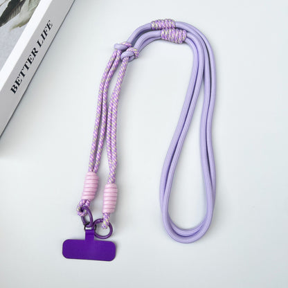 Personalized Trend Double Color Mobile Phone Universal Lanyard Diagonal Span Long Rope Shoulder Strap Rope Fashion Safety Rope