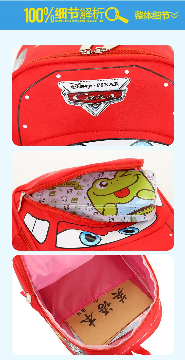 Mochila infantil de carro Disney para creche, mochila de segurança para meninos, alunos do primário, 3-6 anos