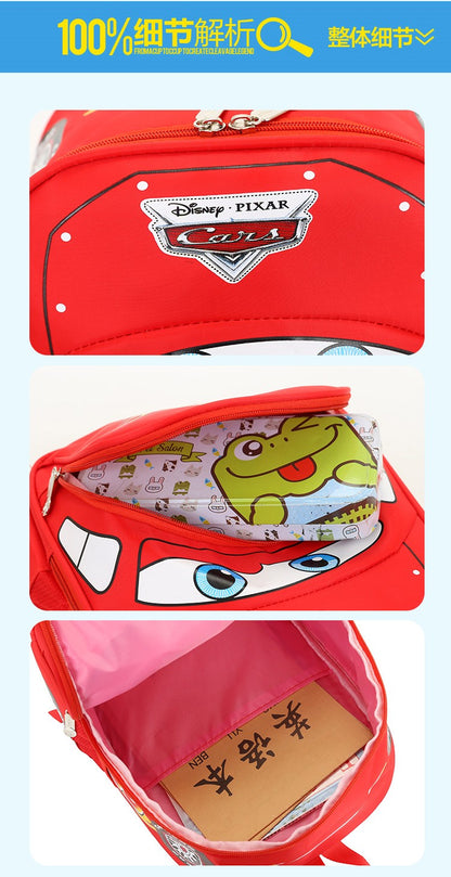 Mochila infantil de carro Disney para creche, mochila de segurança para meninos, alunos do primário, 3-6 anos