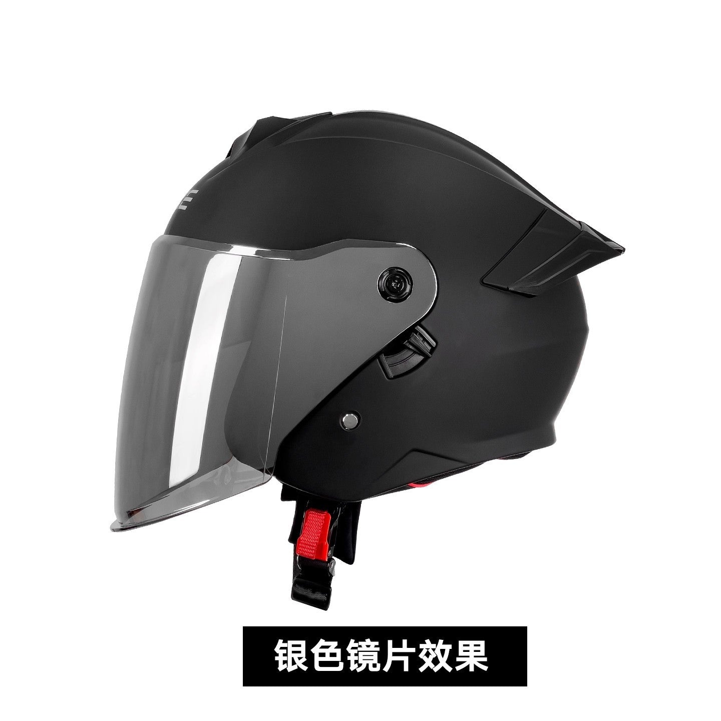 Capacete de Moto Unissex Anti-Embaçante com Lente Dupla e Meio Rosto para Veículos Elétricos Equipamento de Proteção para Homens e Mulheres