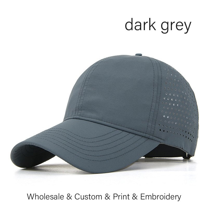 SLECKTON Custom Logo Embroidery Quick-Dry Baseball Cap for Summer Protection Breathable Waterproof Design DIY Picture Print