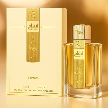 Lattafa Angham Eau de Parfum Spray for Unisex 100ml Original Arab Perfumes Lasting Oriental Vanilla Pheromone Perfume Cologne