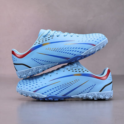 Men Indoor Football Field Boots Fast Non-Slip Football Shoes Training TF Soccer Shoes Society Cleats Sneaker Professional Unisex
