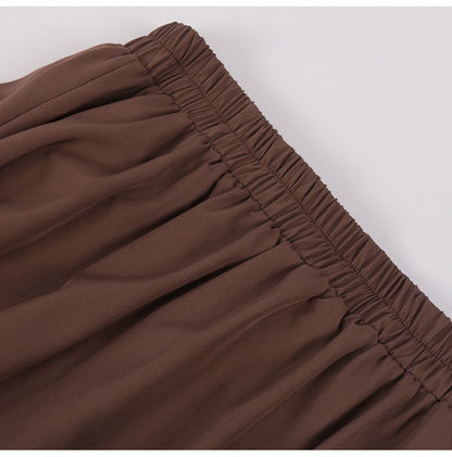 Brown Ruffled High Waisted Long Victorian Skirt Steampunk Skirts Womens Party Wear Gothic Vintage Clothes Medieval Costume Sexy