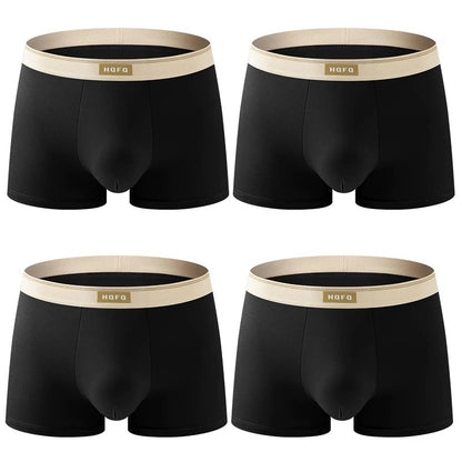 4pcs Men Underwear BoxerShorts Hombre Panties Man Breathable Underpants Sexy Sports Comfort U Convex Male Boxers Large Size 4XL
