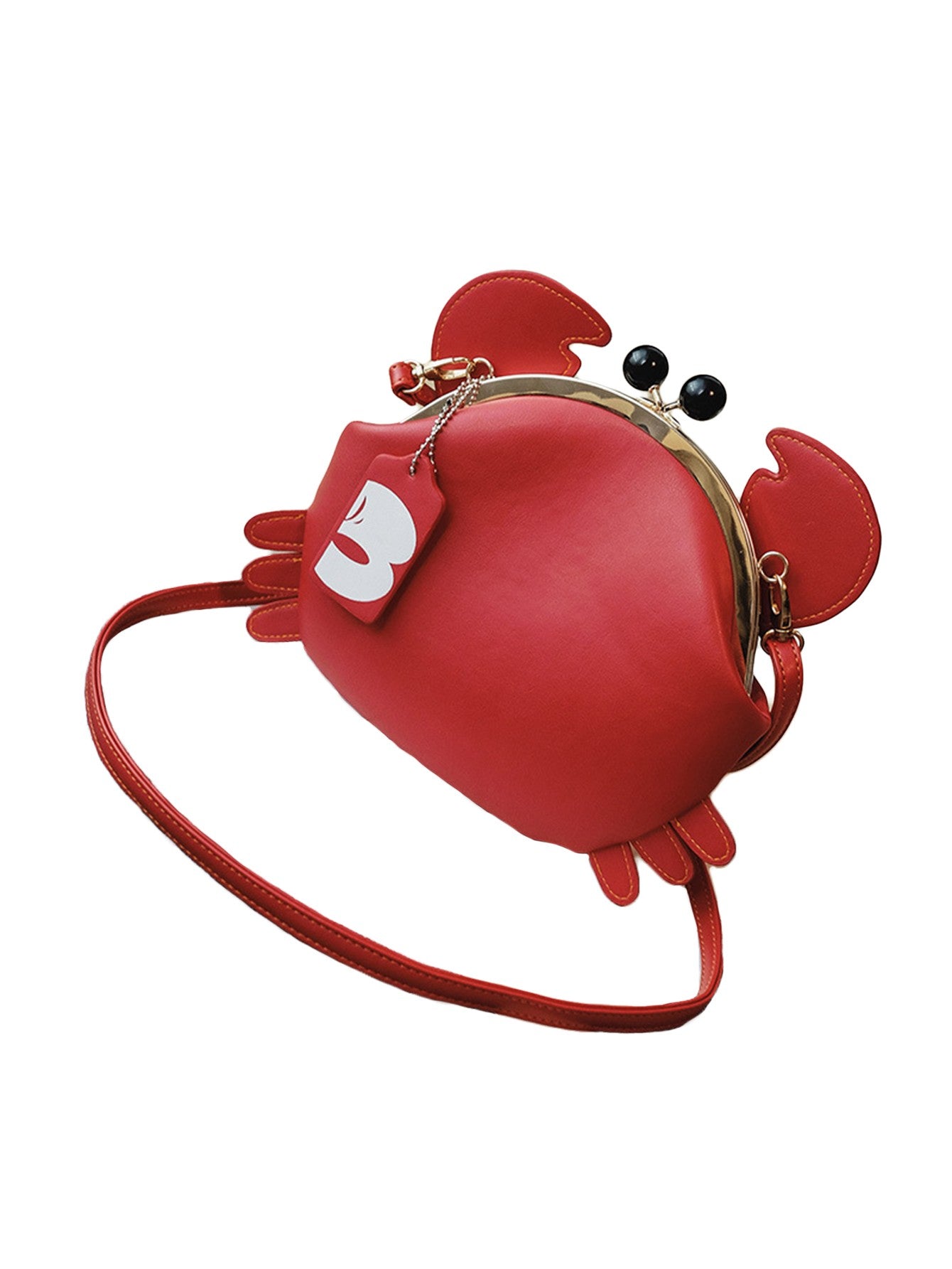 Fashionable Cute Crab-Shaped Versatile Lightweight Women's Crossbody Coin Purse