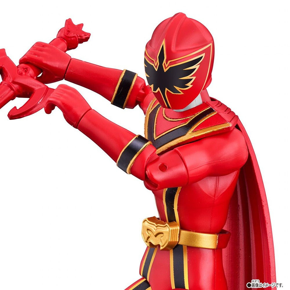 Em estoque, original Bandai Action Hero Super Sentai Power Rangers Coleção Red Rangers Bonecos de Ação Modelo Brinquedo Presente