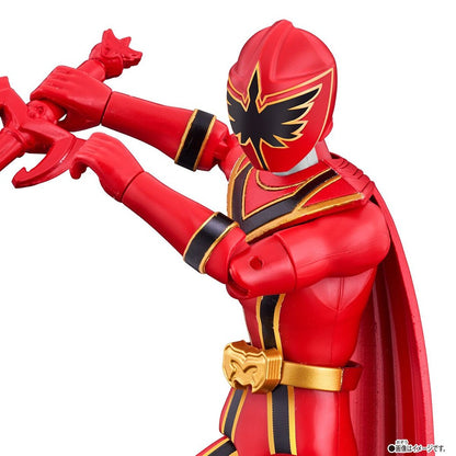 Em estoque, original Bandai Action Hero Super Sentai Power Rangers Coleção Red Rangers Bonecos de Ação Modelo Brinquedo Presente