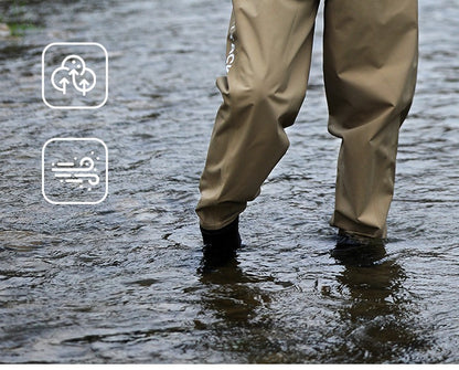 Calça de Pesca Profissional de Nylon Ultraleve, à Prova de Vento, para Inverno, à Prova D'Água, Calça de Pesca de Cintura Única