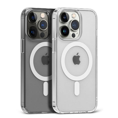 Capa Magnética Transparente Para APPLE iPhone 16 17 15 14 13 12 11 Pro Max 16 Plus 17 Air 16e Compatível Com Carregamento Sem Fio Magsafe