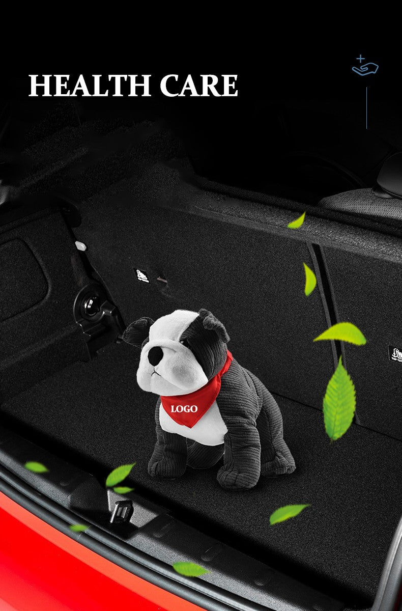 Car Interior Bulldog Car Seat Creative Living Room Ornament PP Cotton Fresh Air Cartoon Funny Toy Home Decoration Accessories