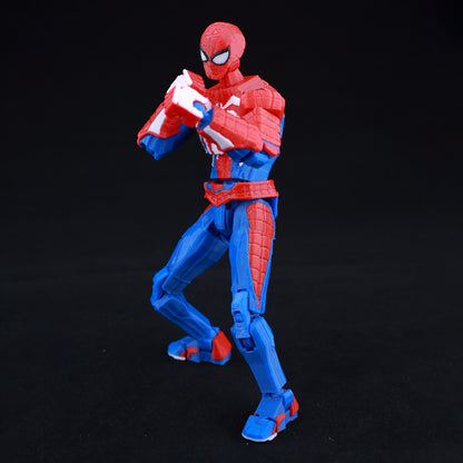 Boneco de Ação Multiarticulado 3D Impresso Dummy13 Homem-Aranha 9L3D Colecionável Marvel com Braços Articulados Boneco para Animação Stop Motion