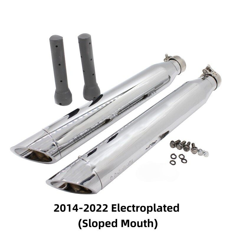 For Harley-Davidson XL883N/1200/X48 2014-2022 model, modification accessories - Snake exhaust pipe with deep-toned tail section