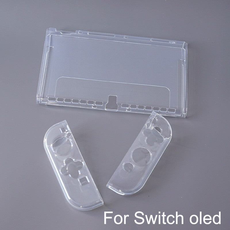 Transparent TPU Soft Case Joycon Protective Shell Cover for Nintendo Switch Oled Console NS Joy-con Crystal Back Full Protector
