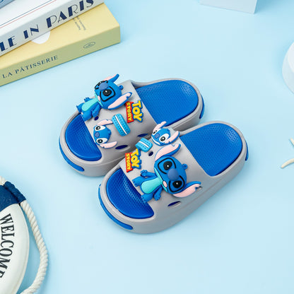 Disney Stitch Cartoon Slipper Cute Anti-slip Children's Slippers Boys and Girls Summer Shower Slippers Soft Sole Baby Babouche