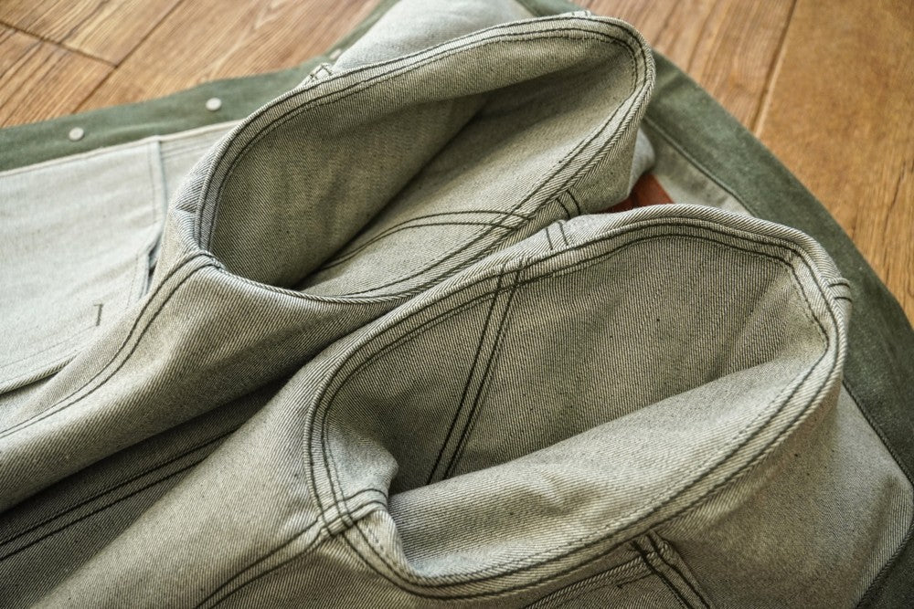 Sauce Zhan 540XX Mens Cusual Jacket Vulcanized green Selvedge Sanforized  Denim Jacket 14 Oz Loose Fit
