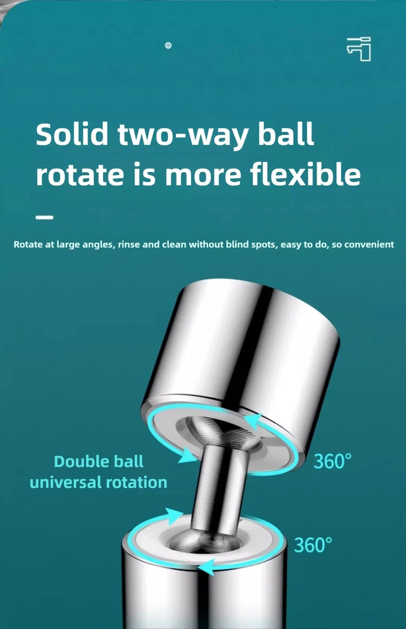 1pc Faucet Extender Metal Alloy,Three Modes,Head Water Saver Home Extended Shower Spray Filter  Faucet Extender  Kitchen