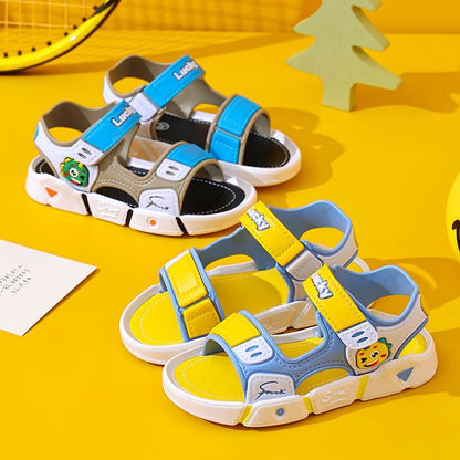 Kids Cartoon Sandals Baby Shoes Boy Soft Sole Rubber Non-slip Girls Sandals Toddler Children's Shoes Summer 2-10 Years