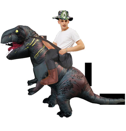 T-REX Monster Inflatable Costume Blow Up Cosplay Dinosaur Clothing Carnival Halloween Christma Dress For Man Woman Party Show