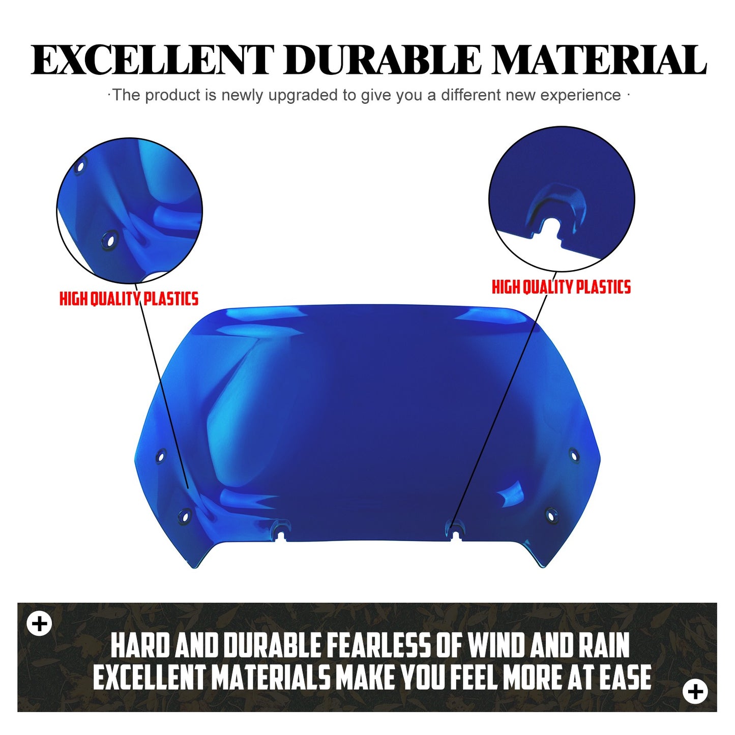 Para-brisa de motocicleta 10" Carenagem Defletor de vento Para-brisa ABS para Harley Touring CVO Road Glide 2023 2024 2025 FLTRX FLTRXSE