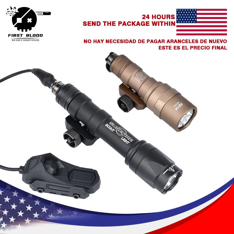 Tactical Surefir SF M300 M600 Flashlight Strong Light AXON Switch Fit 20mm Picatinny Rail Airsoft Outdoor game Toy lamp