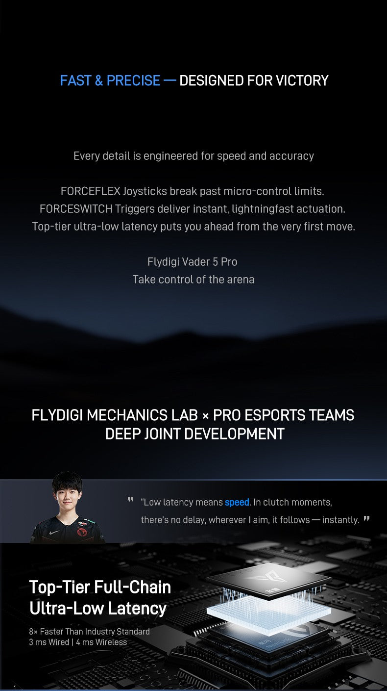 Flydigi Vader 5 Pro V2 Global Version Wireless Bluetooth Gamepad for PC NS Mobile + 2nd Gen Phone Holder | Phone User Optimized