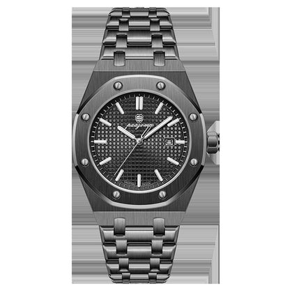 PAAZOMU Luxury Business Man Wristwatch Waterproof Luminous Date Men Watch Stainless Steel Fashion Quartz Watches For Men Reloj
