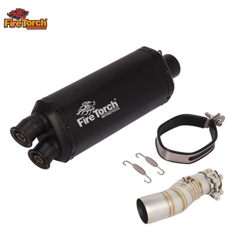 For CFMOTO 450MT 450 MT IBEX450 IBEX 450 2024 - 2027 Motorcycle Exhaust Escape Moto System Mid Link Pipe With Muffler DB Killer