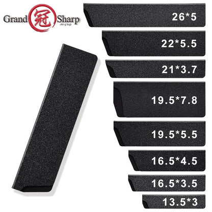 Grandsharp Kit de Proteção de Lâmina de Faca 8 Peças Preto Universal ABS Plástico Não Tóxico Livre de BPA Forro de Feltro Ferramentas de Cozinha para Chef