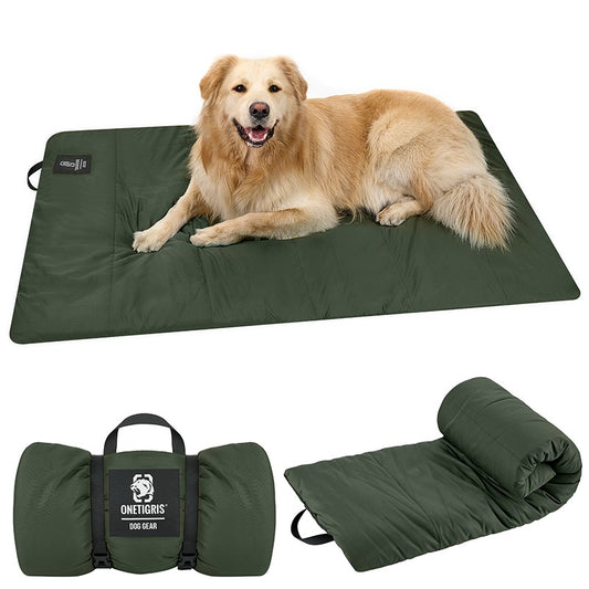 OneTigris Tapetes Portáteis para Cães, Colchão Lavável Antiderrapante para Camas de Cachorro, Cama Impermeável para Animais de Estimação para Ambientes Externos