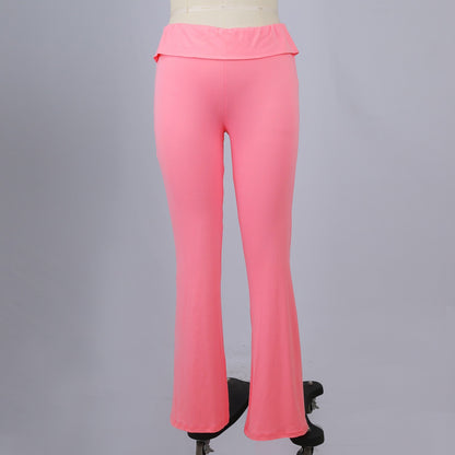 Women Flare Leggings High Waist Wide Leg Yoga Pants Seamless Fitness Workout Tights Gym Sports Trousers Casual Slimming Clothing