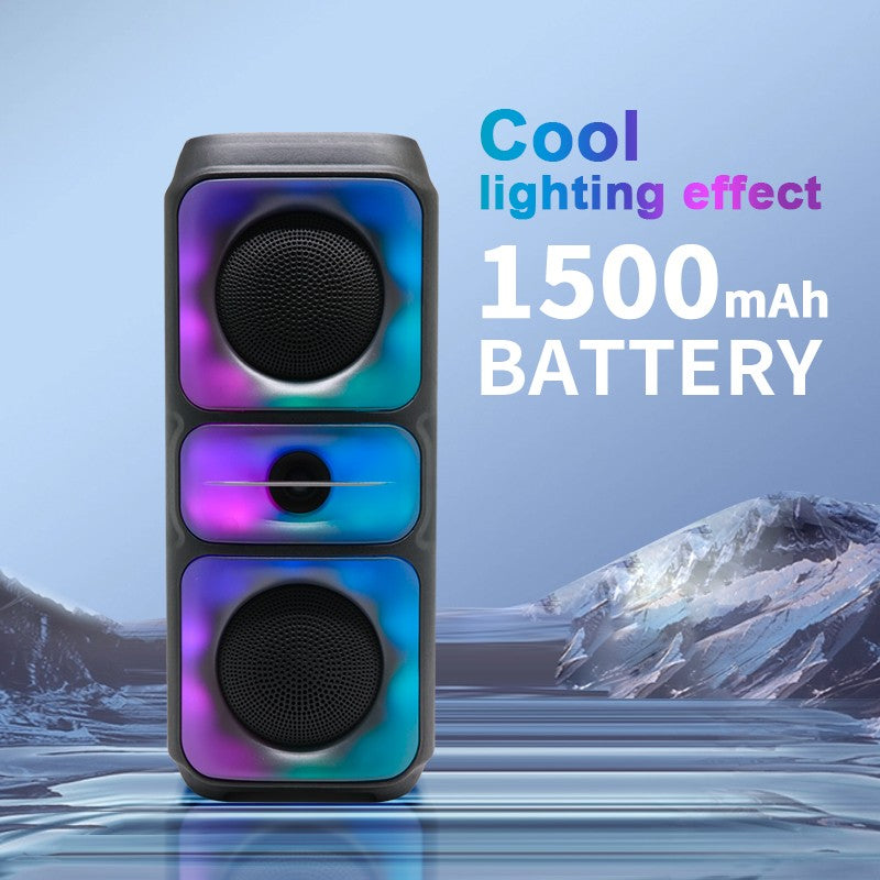 2024 Novo Alto-Falante Bluetooth Sem Fio Som Super Potente, Caixa de Som, Alto-Falante para Exterior, Caixa de Som Portátil para Exterior com Luz LED