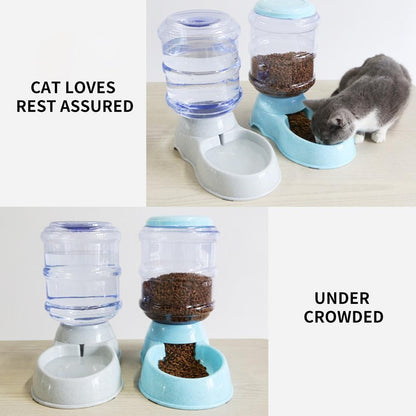 3.8L PP Material Pet Grande Capacidade Gato Cão Dispensador De Comida Para Gato Cão Beber Água Alimentação Dispensador Tigela De Água Acessórios