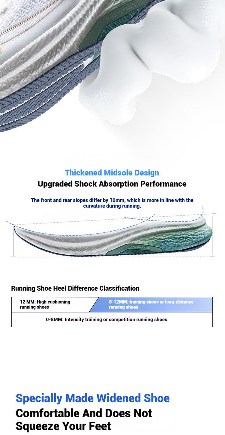 Xtep 2000km Plus Running Shoes 2025 New Spring Lightweight Anti-slip Wear-Resistant Men's Training Jogging Sneakers 875319110001