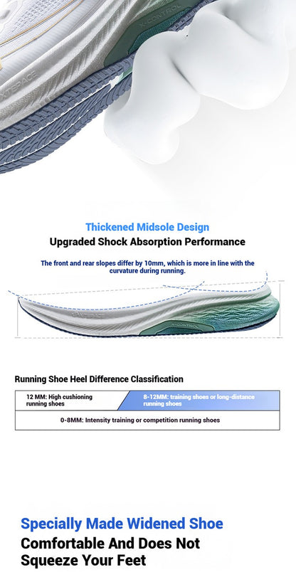 Xtep 2000km Plus Running Shoes 2025 New Spring Lightweight Anti-slip Wear-Resistant Men's Training Jogging Sneakers 875319110001