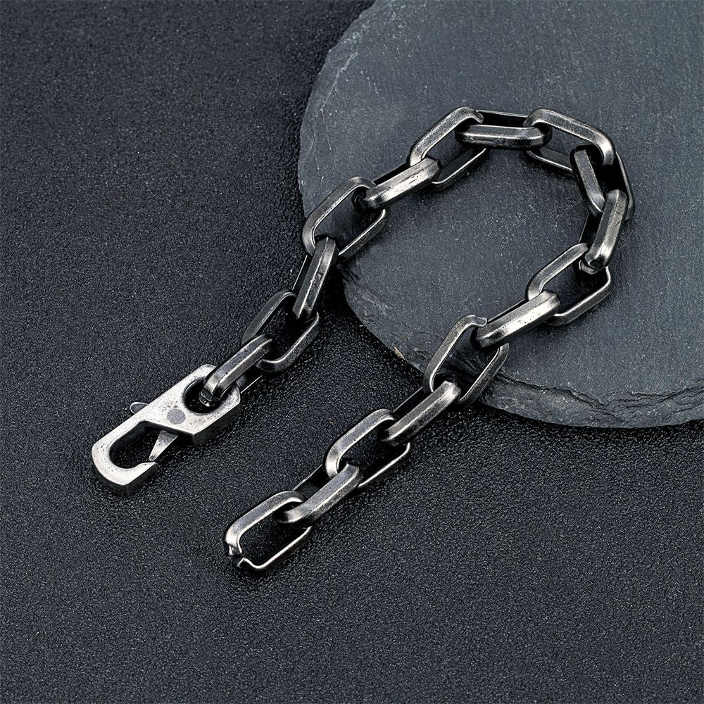 Pulseira de Corrente O Simples de Charme Cuba Masculina Feminina Moda Dubai Elo Punk Hip Hop Aço Inoxidável Casal Bangle Joias da Moda Presentes