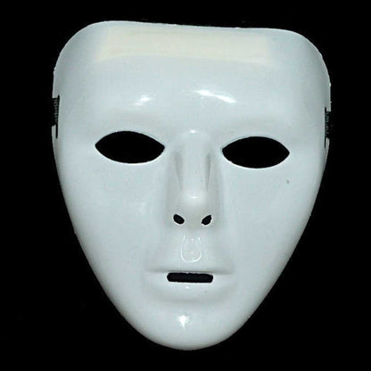 Halloween Jabba WockeeZ Dance Mask Hip-Hop Street Dance White Performances Mask For Man Women White Face Mask Cosplay Props