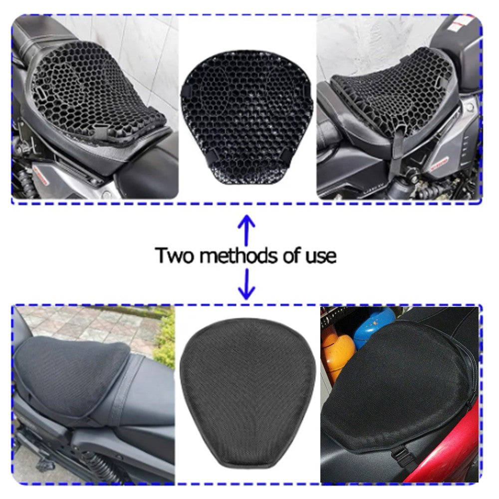Assento de Almofada de Motocicleta Universal Inflável 3D Almofada de Absorção de Choque a Ar Almofada de Sela Modificada Acessórios para Motocicleta