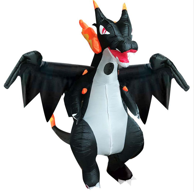 Cute and Unique Standing Shark Shaped Inflatable Suit Funny Ballet Inflatable Suit Suitable for Halloween Christmas Play Props